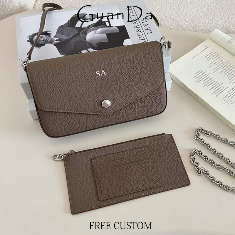 Luxury Bags Names - Luxuriöse Damen Echtleder Schultertasche mit Individuellem