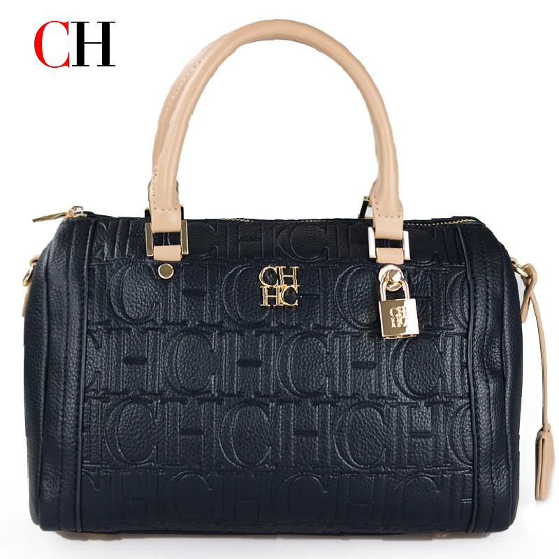 Luxury Bags For Women Sale - CH Damen-Handtasche, luxuriöses geprägtes Logo, braunes