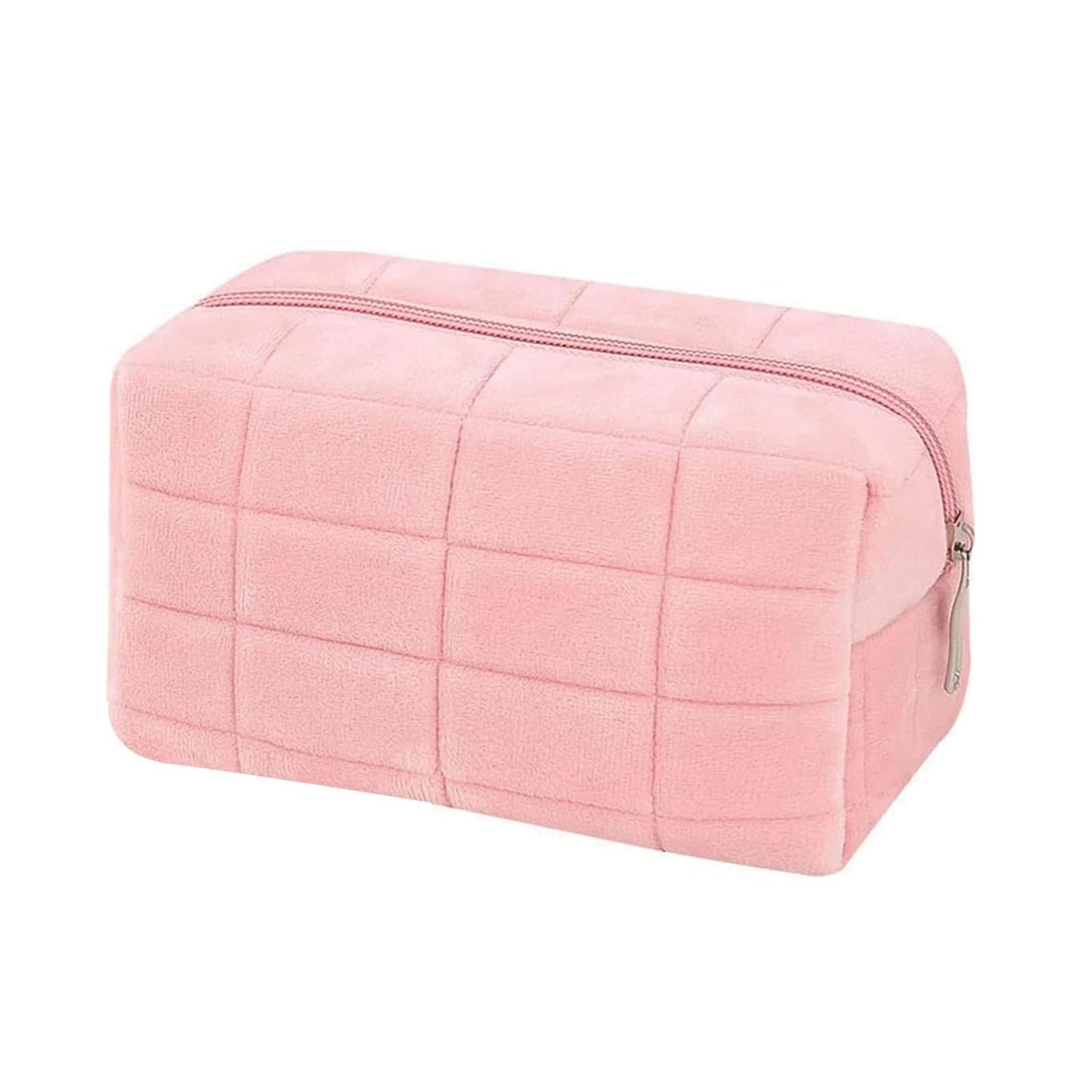 Luxury Bags Rating - Luxuriöser Flauschiger Plüsch-Reise-Make-up-Beutel Weiche Gesteppte Kosmetiktasche