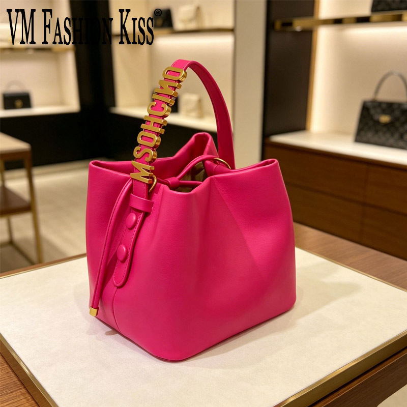 Luxury Bags Gold - 2026 Neue Luxuriöse Kordelzug-Bucket-Bag Trendige Goldene