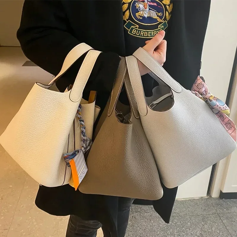 Bucket Bag Suede - 2023 neue Kontrast Farbe Rindsleder Eimer