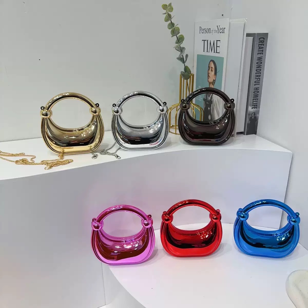 Luxury Bags Brand - Mini Goldene Abendtasche Geldbörsen und Handtaschen