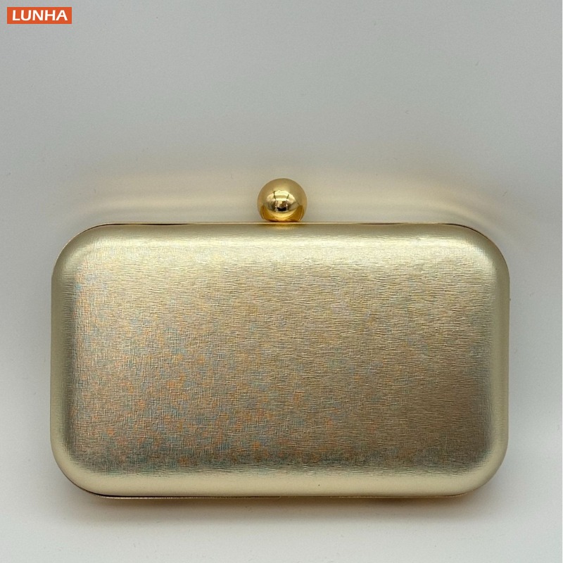 Luxury Bags Gold - Abendtaschen Vintage Metallic Box Bag Clutch