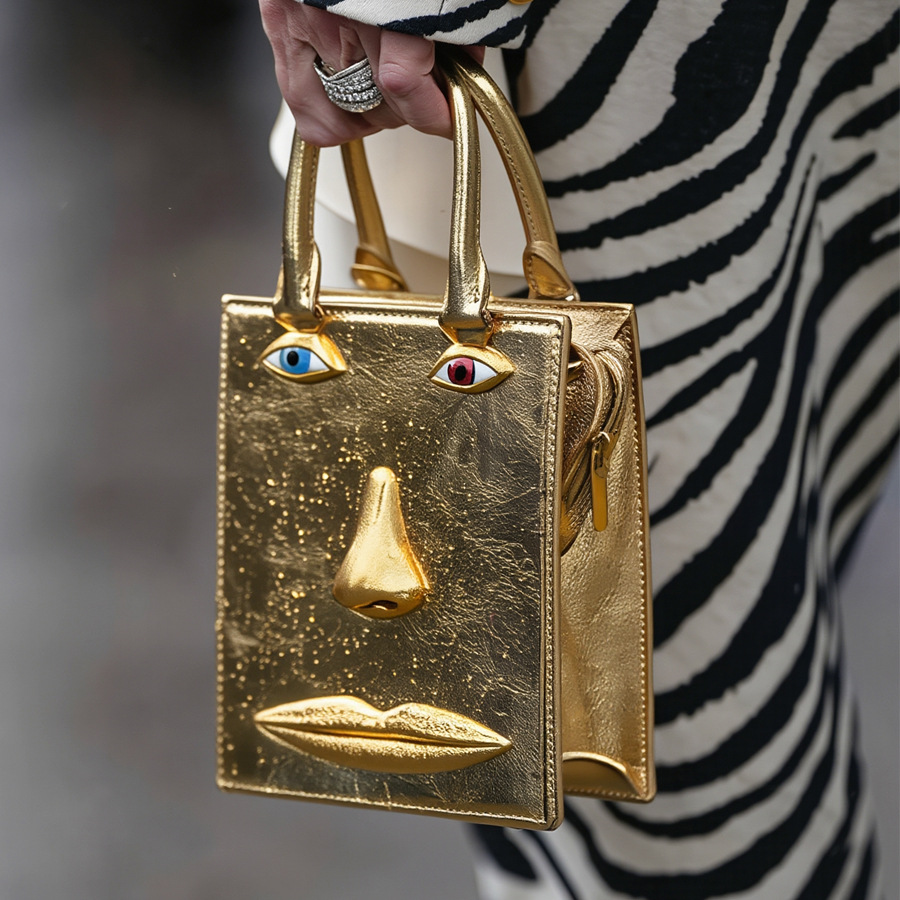 Damen-Handtasche aus Hochwerti – Luxury Bags Gold Bewertung und Preis