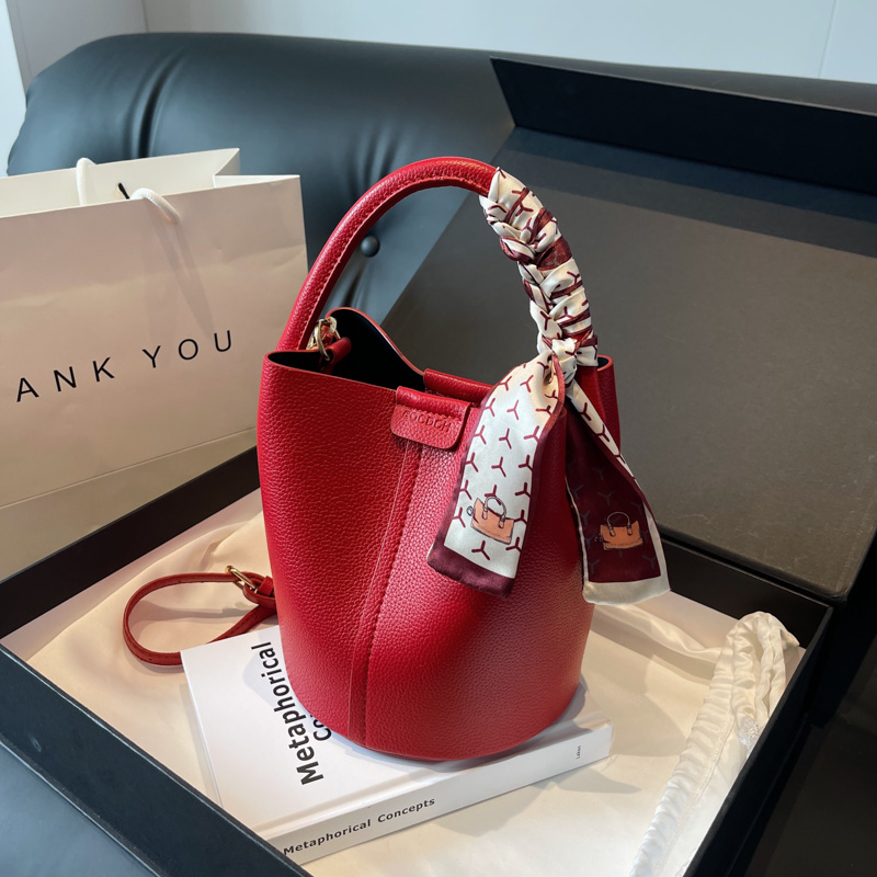Rote PU-Eimer-Schulter- und Um – Luxury Bags In Sale Bewertung und Preis