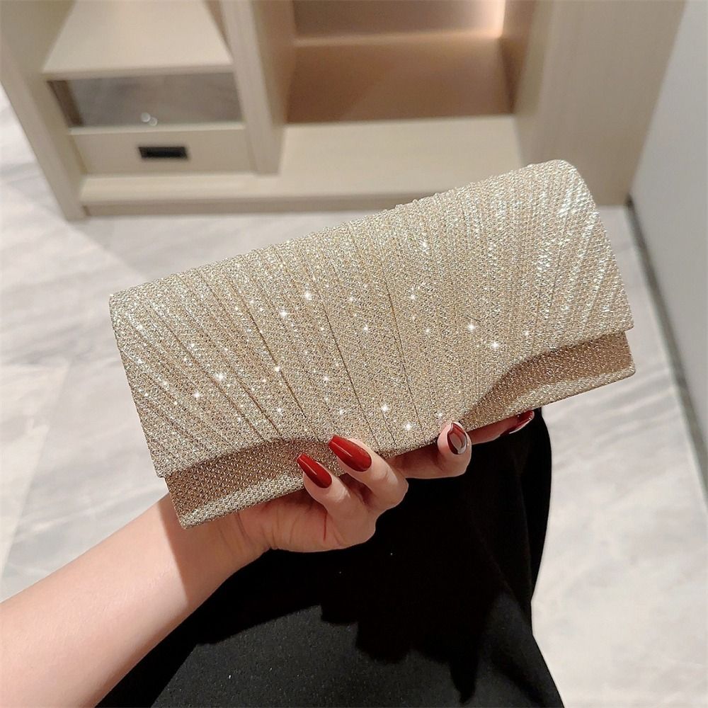 Luxuriöse Pailletten-Abendtasc – Luxury Bags Gold Bewertung und Preis