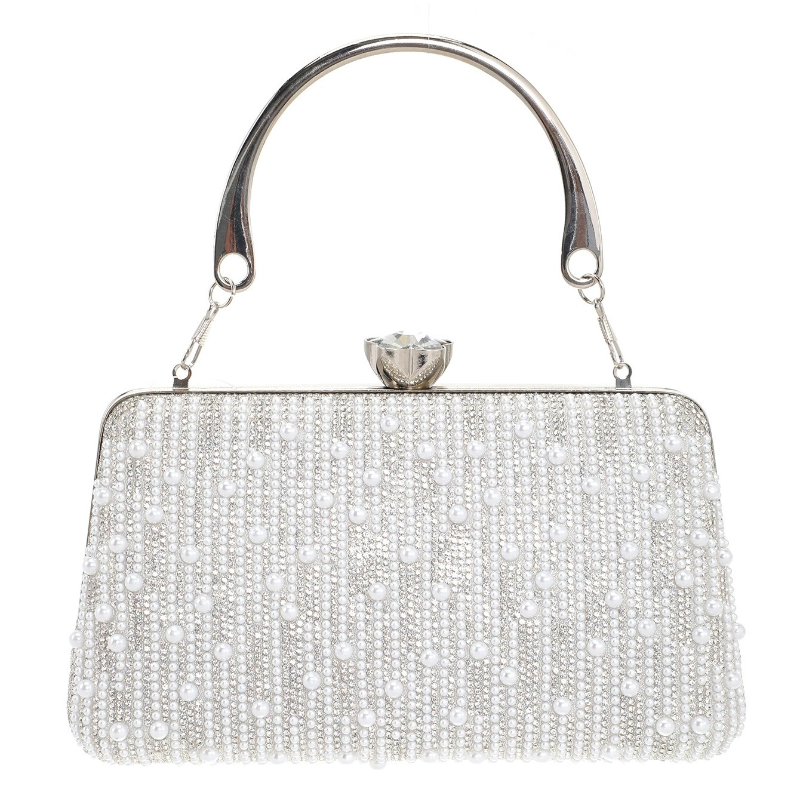 Formale silberne Abendtaschen  – Luxury Bags Gold Bewertung und Preis
