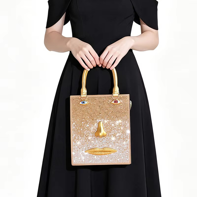 Neue Marke 3D-Gesichts-Design  – Luxury Bags Gold Bewertung und Preis
