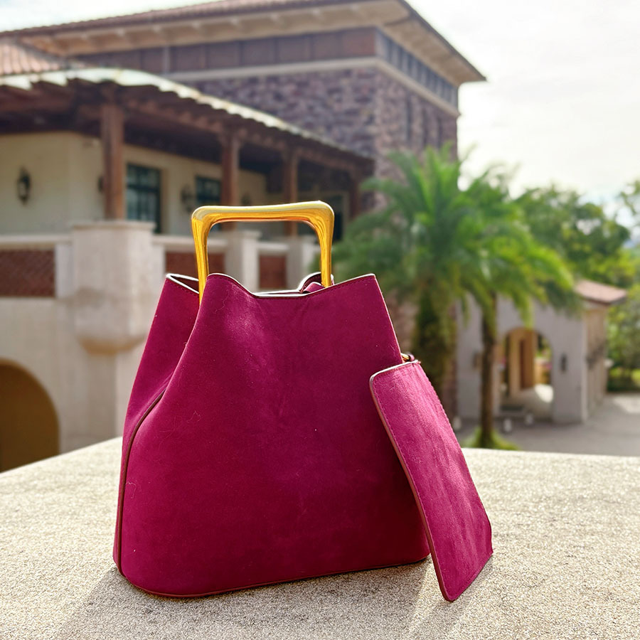 Echtes Wildleder Frauen Schult – Bucket Bag Suede Bewertung und Preis