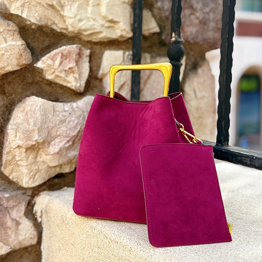 Echtes Wildleder Frauen Schult – Bucket Bag Suede Bewertung und Preis