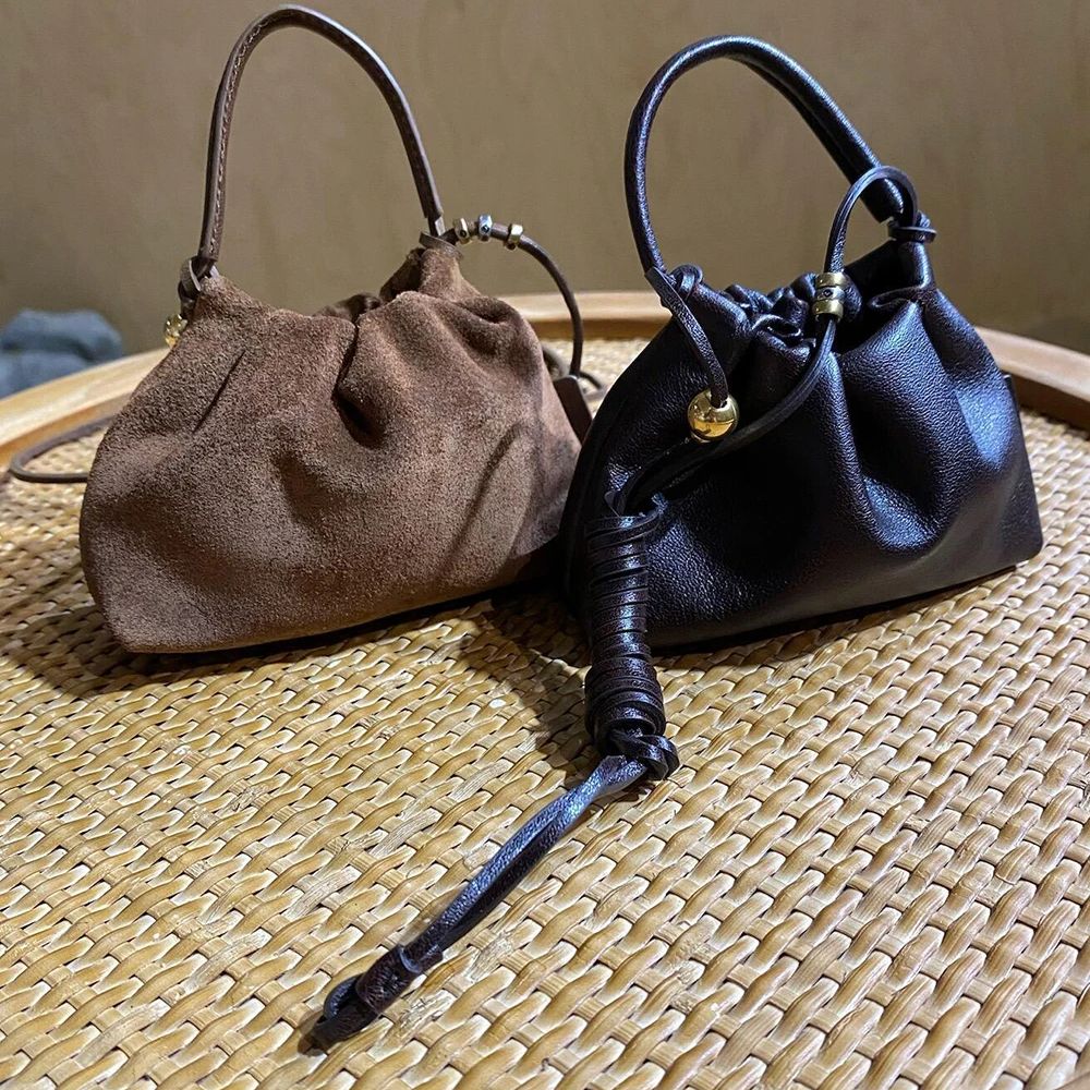 Chinesische Retro-Mini-Umhänge – Bucket Bag Suede Bewertung und Preis