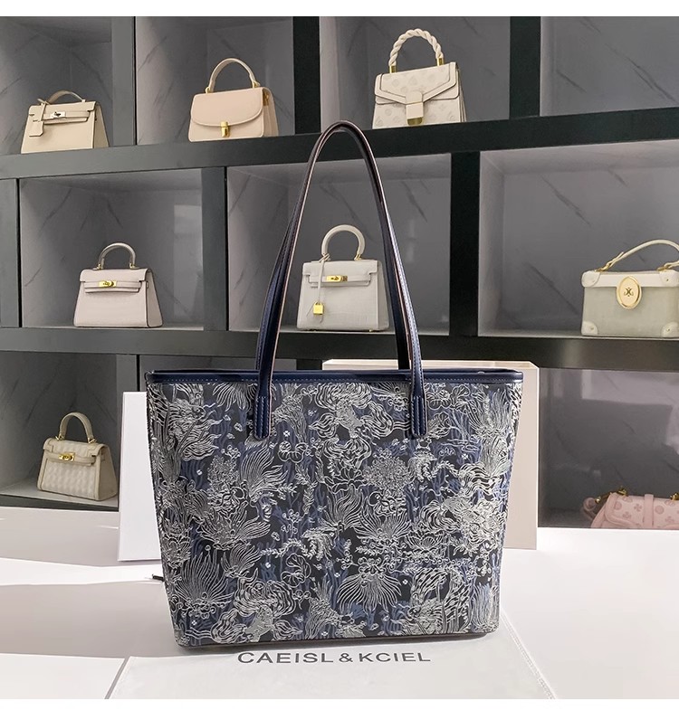 Große Kapazität Blau Farbe Sti – Bucket Bag Suede Bewertung und Preis