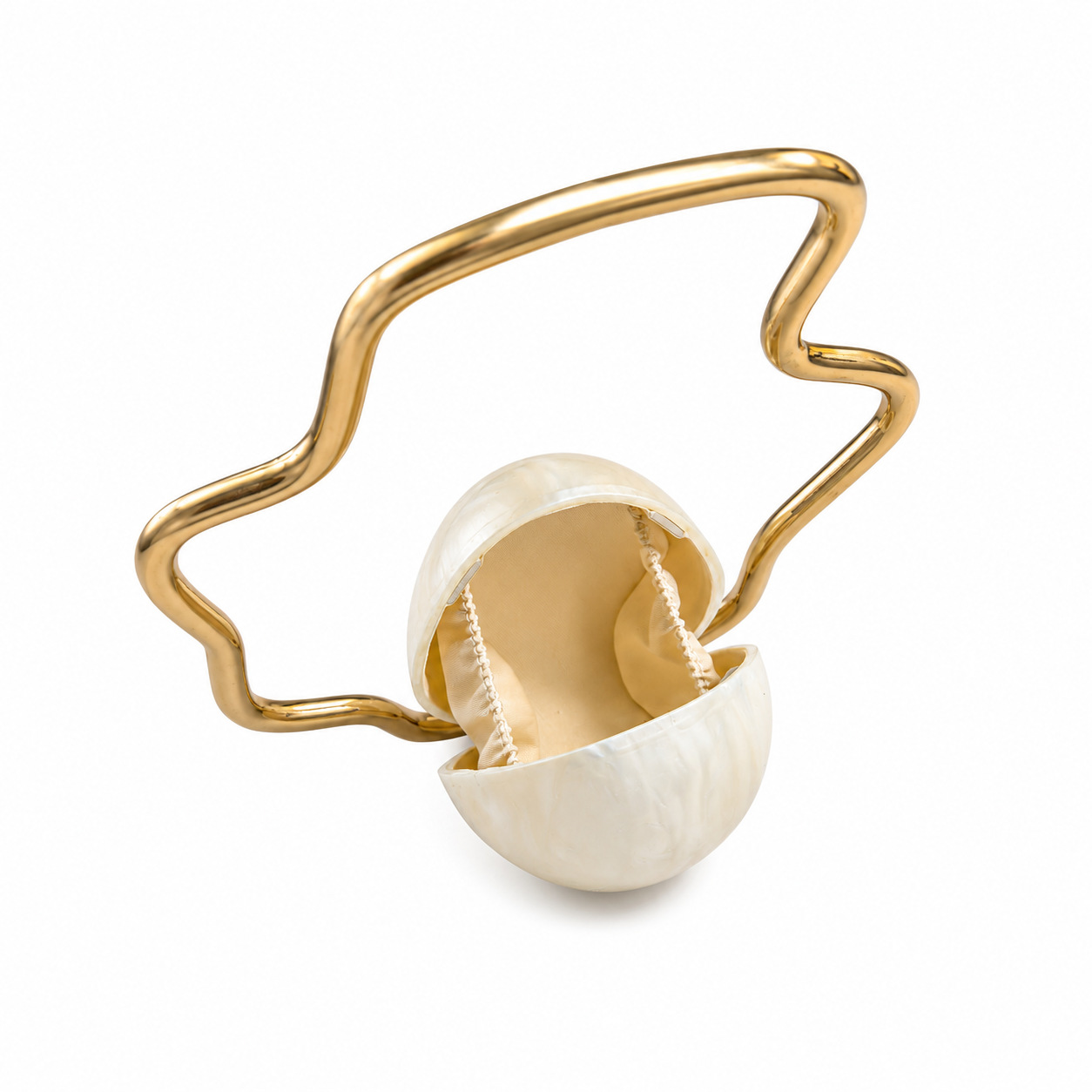 Damen Mini-Acryl-Eiertasche, N – Luxury Bags Gold Bewertung und Preis