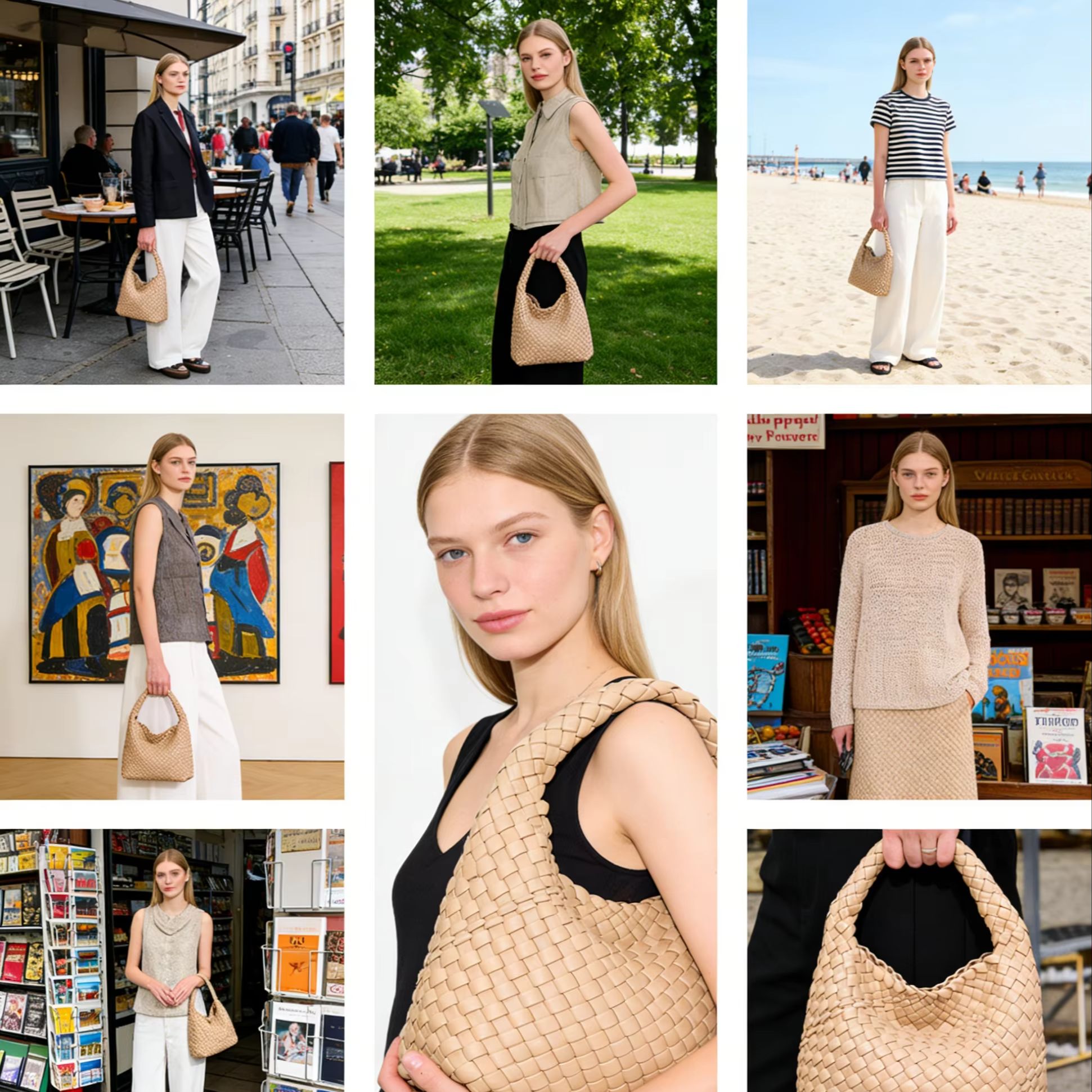 Gewebte Tragetasche für Damen, – Bucket Bag Suede Bewertung und Preis