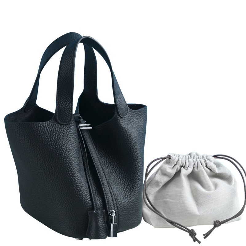 2023 neue Kontrast Farbe Rinds – Bucket Bag Suede Bewertung und Preis
