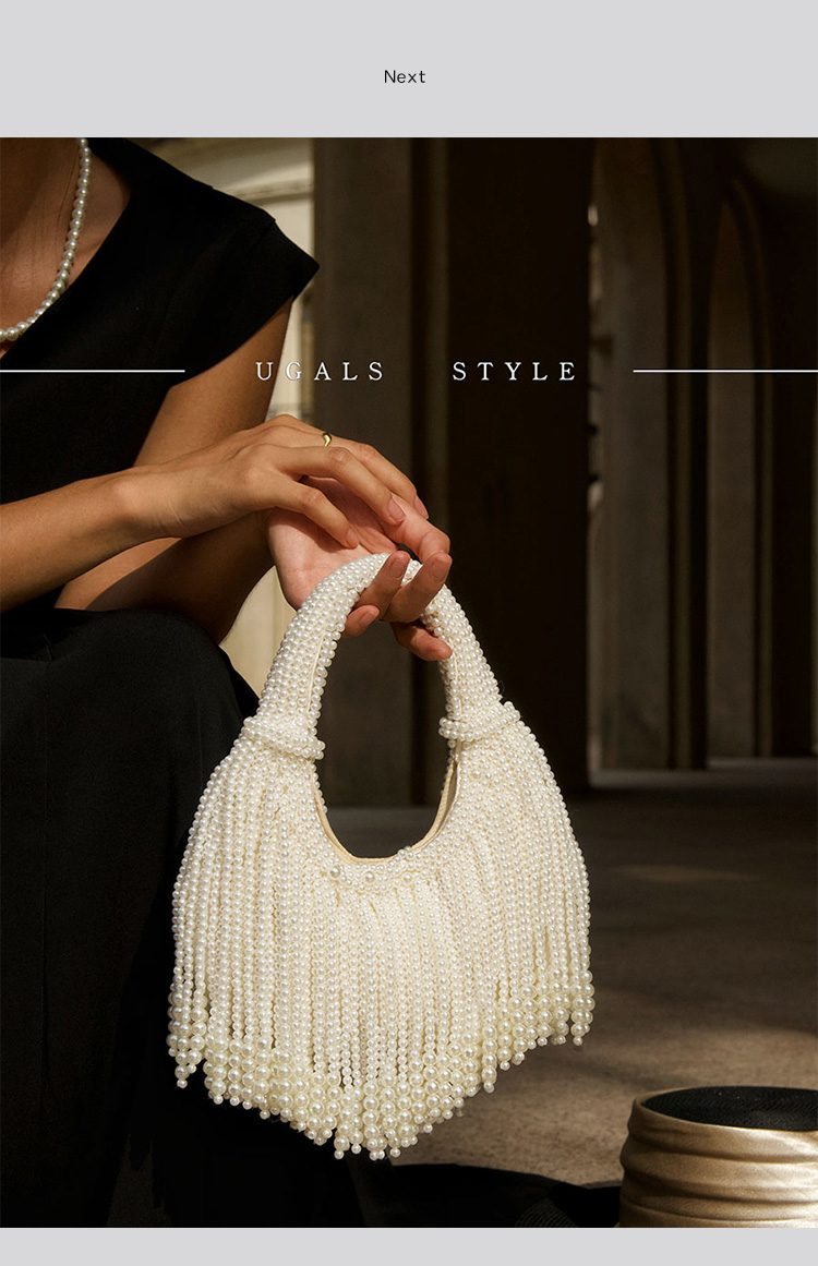 Designer-Clutch mit Perlengrif – Luxury Bags Vendor Bewertung und Preis