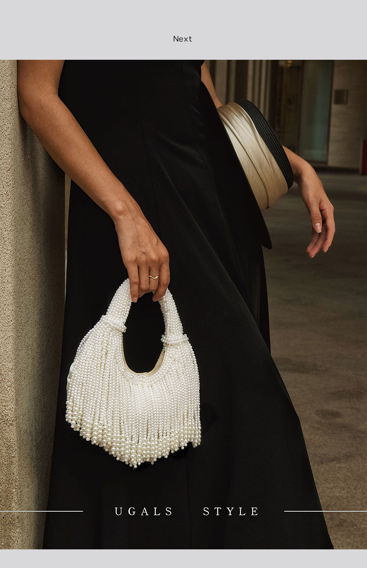 Designer-Clutch mit Perlengrif – Luxury Bags Vendor Bewertung und Preis
