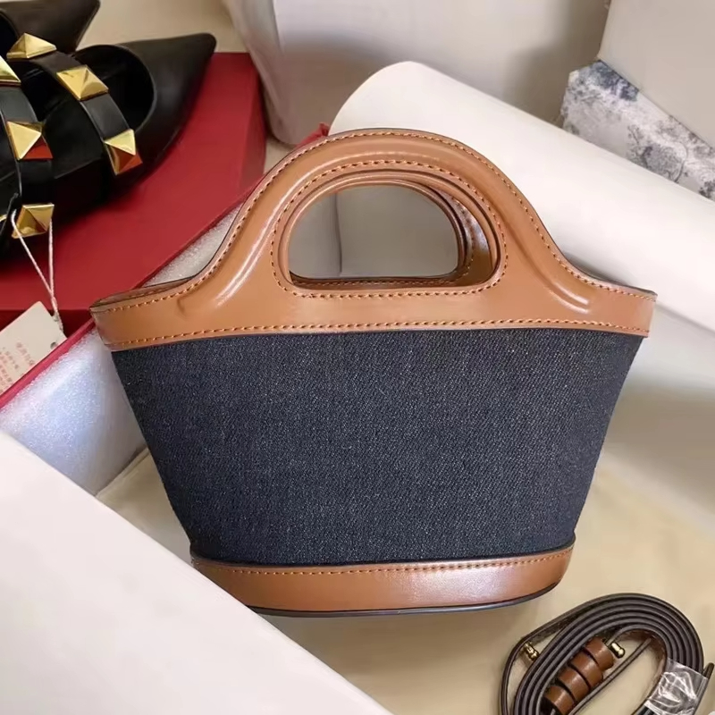 Gewebte Stroh-Mini-Tragetasche – Bucket Bag Suede Bewertung und Preis